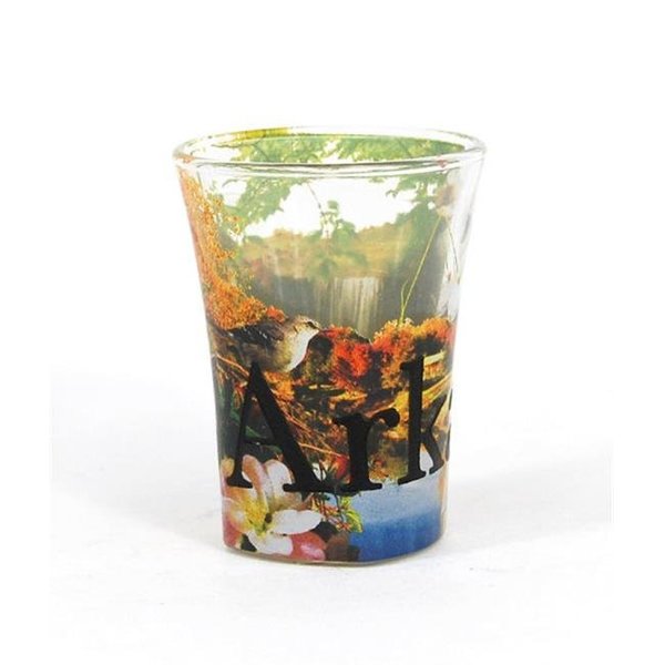 Americaware Americaware SGARK01 Arkansas Full Color  Etched  Shot Glass SGARK01